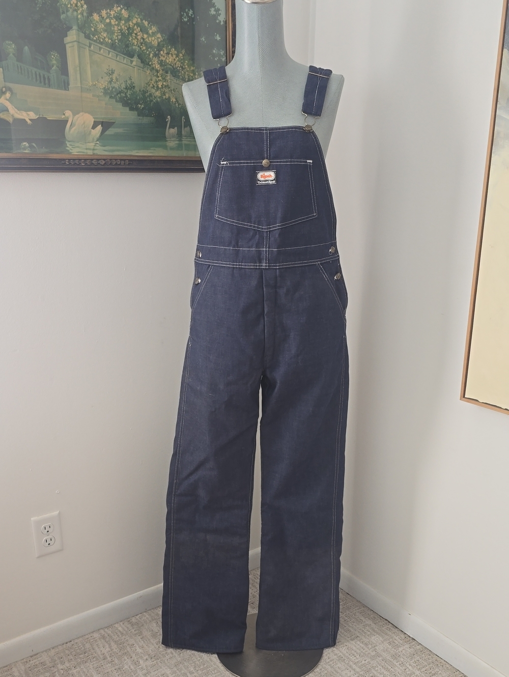 Oshkosh Bgosh | Dark Indigo Lined Denim Overalls
